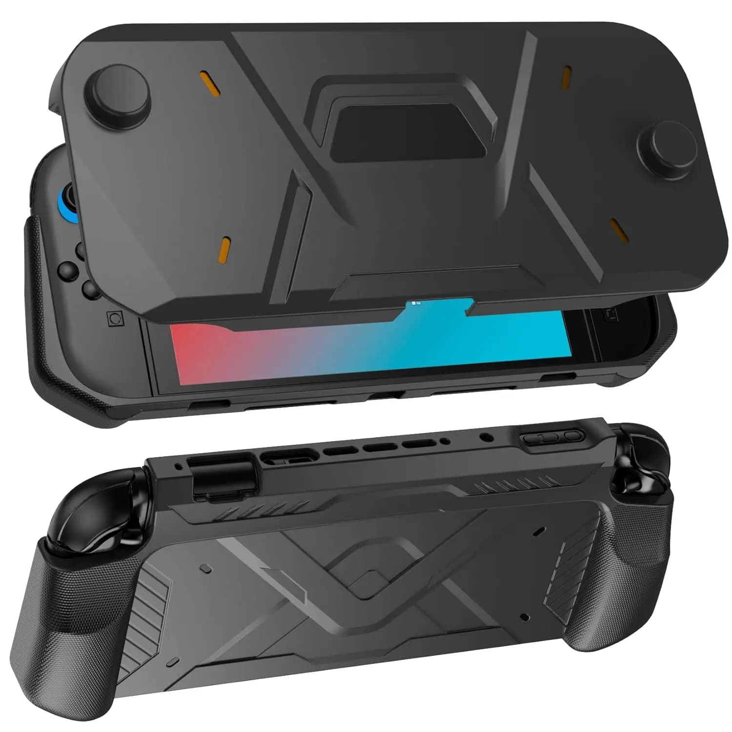 Custodia protettiva Mecha per Nintendo Switch 2 Custodia 2025 Cover anteriore per PC e protezione posteriore morbida in TPU antigraffio per Switch 2