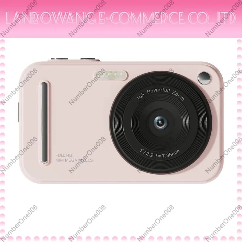 Fotocamera Digitale CCD 72MP, Zoom Ottico 16X, Videocamera d'Azione HD con Schermo da 2,4 Pollici, Videocamera Portatile