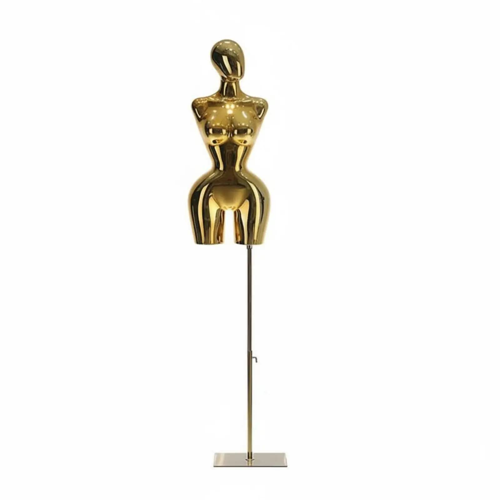 Female Dress Form High Gloss Mannequin Torso Stable Base Plus Size Mannequin Stand for Clothing Store Owners, Boutique