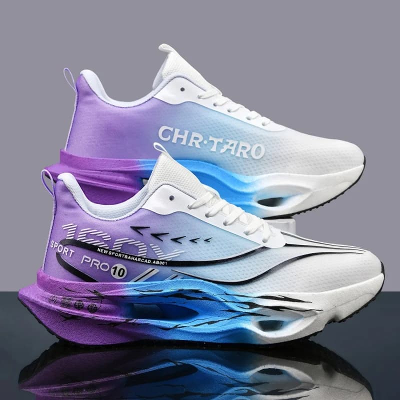 Men's Running Shoes Race Non-Slip Trainer Shoes Cushioning Breathable Outdoor Mesh Sneakers Couple Off-road Luxury shoes Fashion