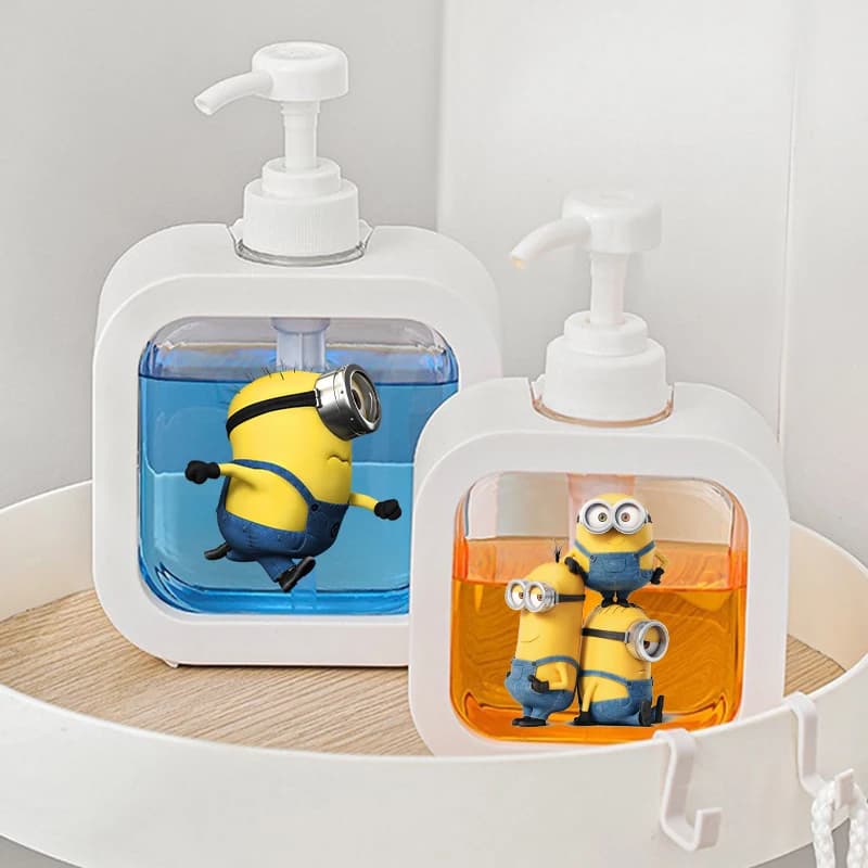 1 Pezzo Bottiglia per Lozione Minions, Bottiglie per Gel Doccia con Personaggi Anime, Dispenser di Sapone Portatile da Viaggio, Bottiglie Dispenser Regalo 2026