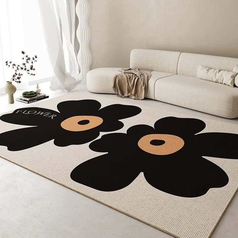 Tappeto Moderno Stile Semplice, Grande Tappeto per Soggiorno, Zerbino, Tappetino da Cucina Antiscivolo, Tappeto Stampato per Camera da Letto, Decorazione