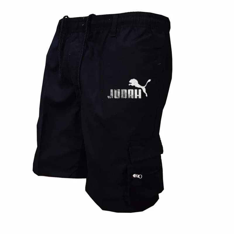 Pantaloncini da esterno, pantaloncini da bici con cinture elastiche, pantaloncini da lavoro larghi con tasche multiple, pantaloni della tuta stampati ad asciugatura rapida