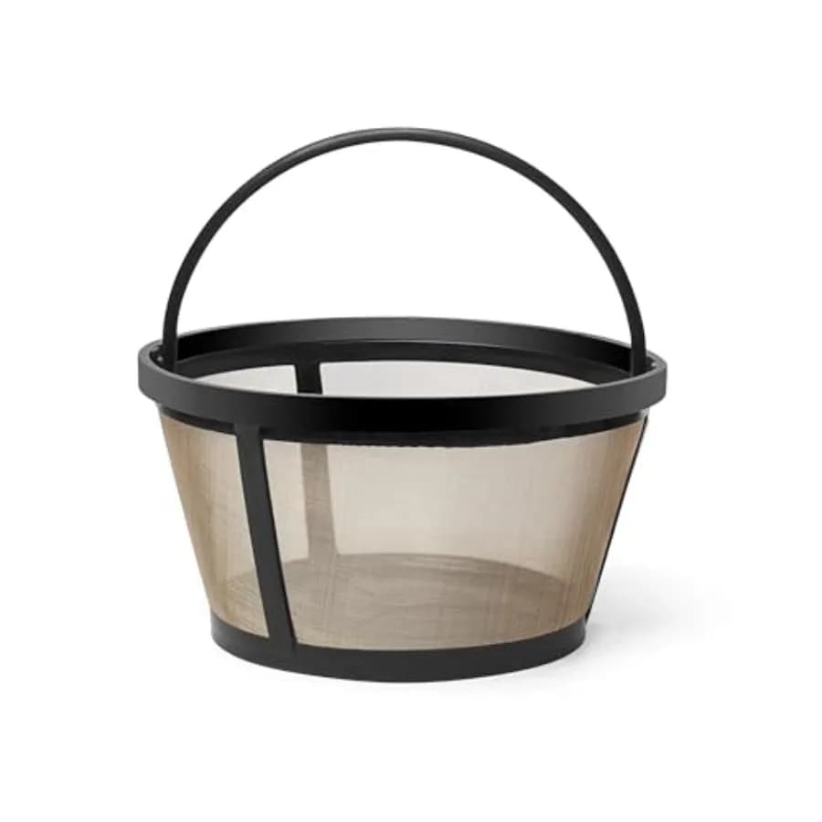 8-12 Cup Reusable Filter Basket With Closed Bottom Fits MrCoffee Coffee Maker and Brewer - Permanent Filter Replacement for Mr