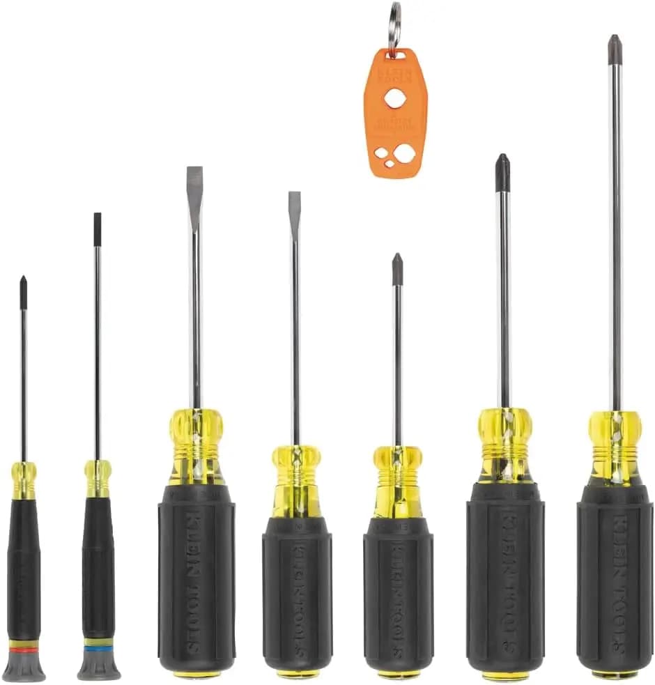 Set di 8 Cacciaviti con Punte di Precisione, Strumento Magnetizzatore, Fabbricato negli USA per una Maggiore Durata