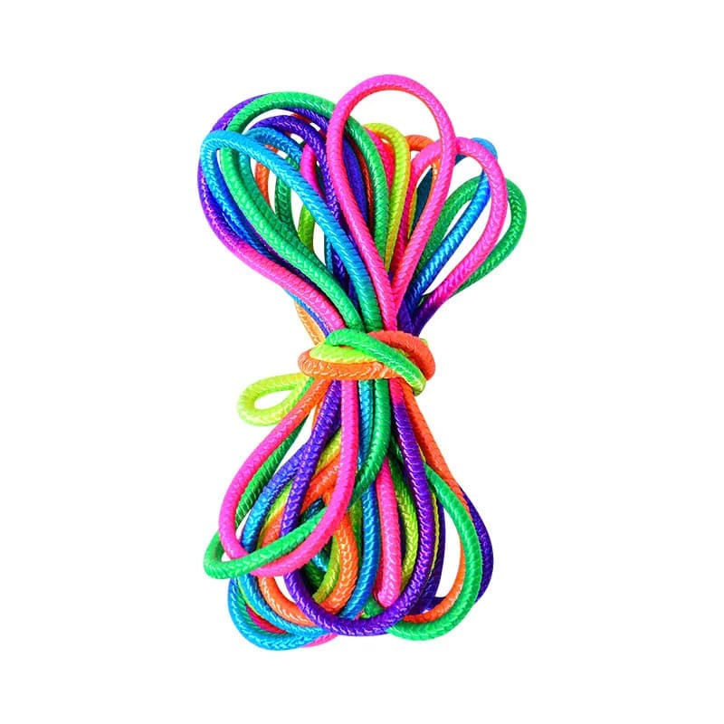 Colorful Rainbow 7M 5M Colorful Elastic Jump Racing for Open Fitness Games and Closed for Adult Kids Girls
