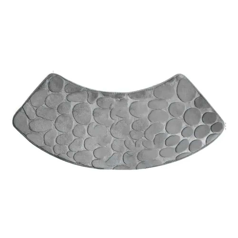 Tappetino da bagno curvo, tappetino angolare antiscivolo, assorbente e lavabile, adatto per doccia e lavanderia