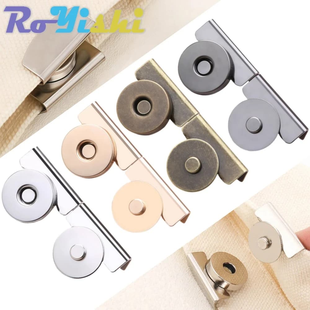 4 pairs of snap accessories for bag with magnetic buckle, hidden button, seamless pressure button