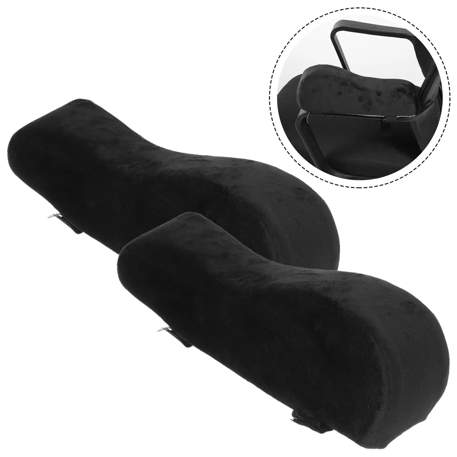 1 Paio di Cuscinetti in Memory Foam per Braccioli di Sedie, Morbidi e Elastici, per Sedie da Ufficio e Gaming, Supporto per Gomiti