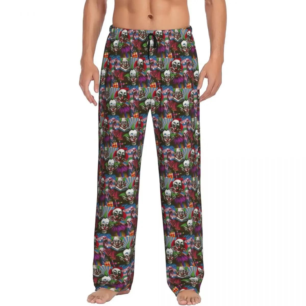 Custom Killer Klowns From Outer Space Film (2) Pantaloni da pigiama da uomo Pigiami da notte Pantaloni da salotto con tasche