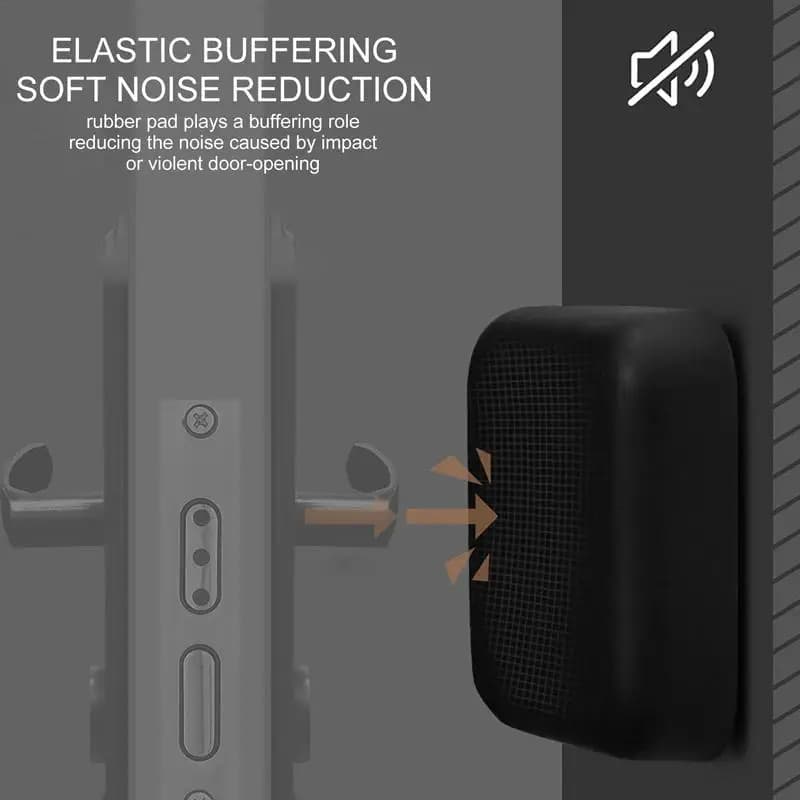 2PCS Silicone Door Handle Bumpers Self Adhesive Deurstopper Protection Porte Pad Mute Stikcer Square Wall Protector Pad 5 colors