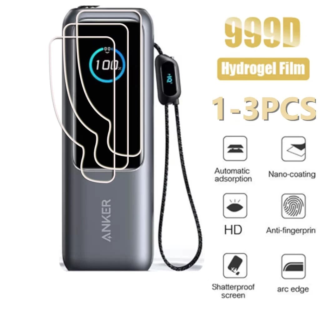 1-3 Pezzi per Anker Zolo 25000mAh 165W Power Bank Caricabatterie Portatile Pellicola Idrogel Protezione Schermo Completa