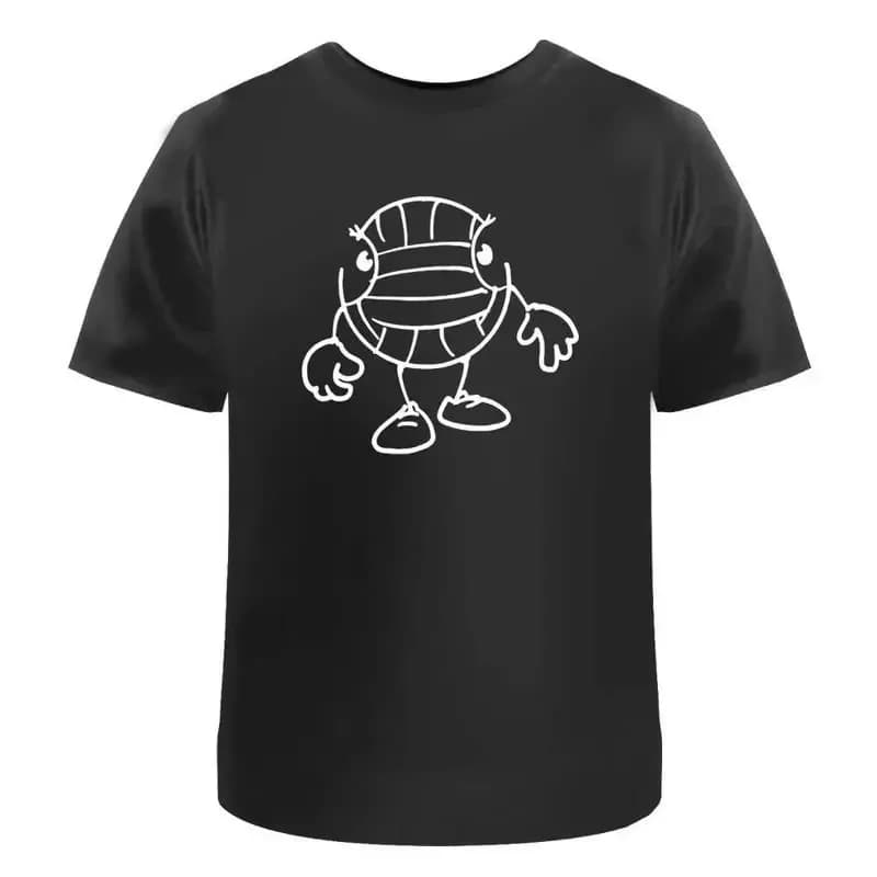 Volleyball Character' Cotton T Shirt Ta029625
