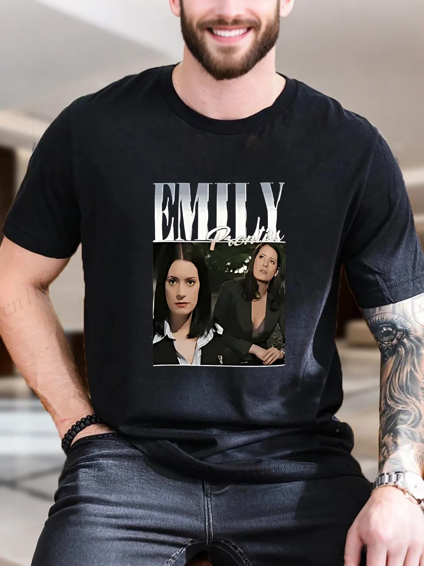 T-shirt a maniche corte stampata da uomo di nuova moda di arrivo pittura digitale modello donna 100% cotone traspirante morbido casual streetwear