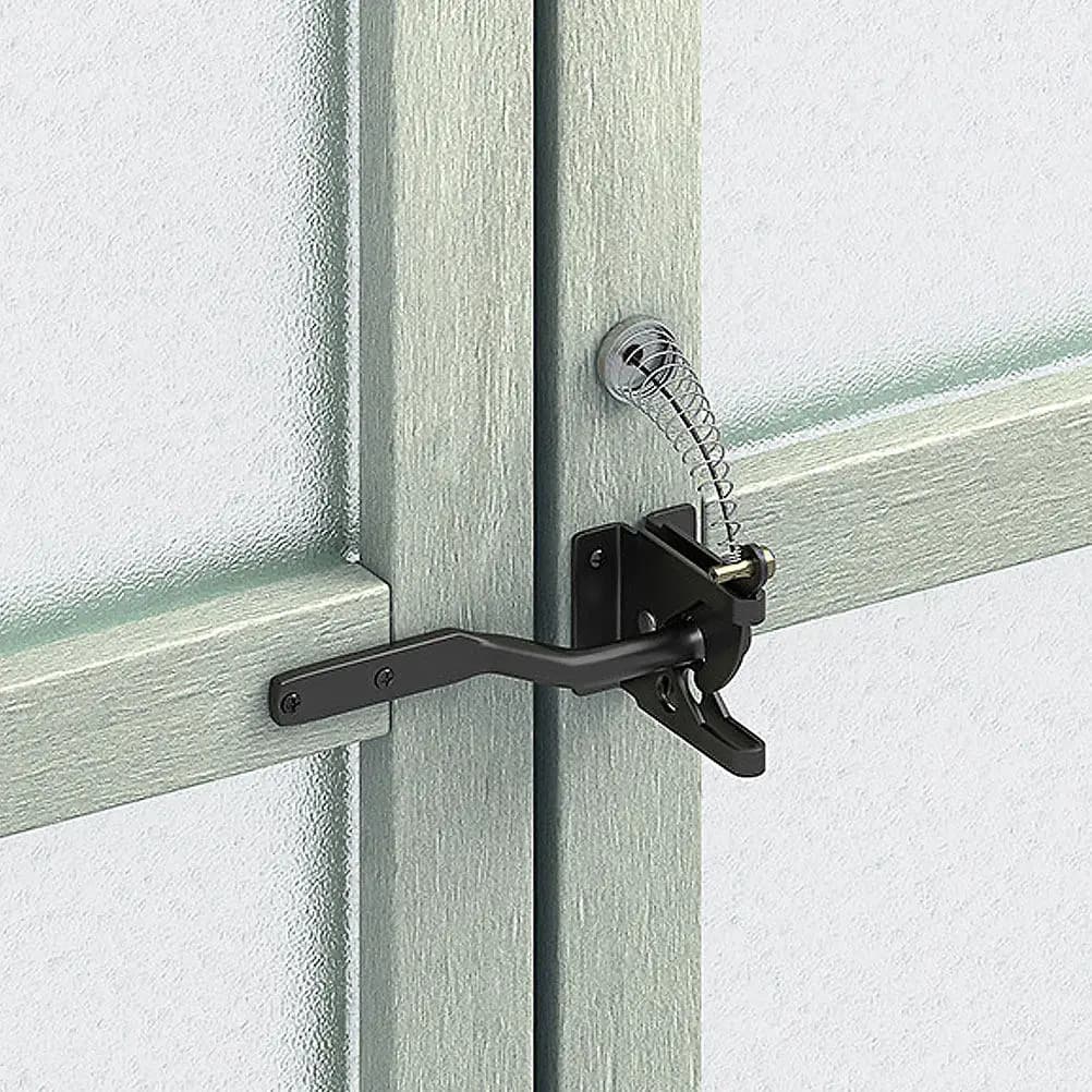 1Set Versatile Gate Latch Pull Adjustable Length Stainless Steel Iron PVC Fence Gate Lock Pull for Wooden Metal Chain Link