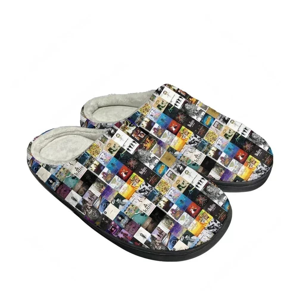 Hot Cool Stones Fashion Cotton Custom Slippers Mens Womens Teenager Plush Casual Keep Warm Shoes Thermal Comfortable Slipper