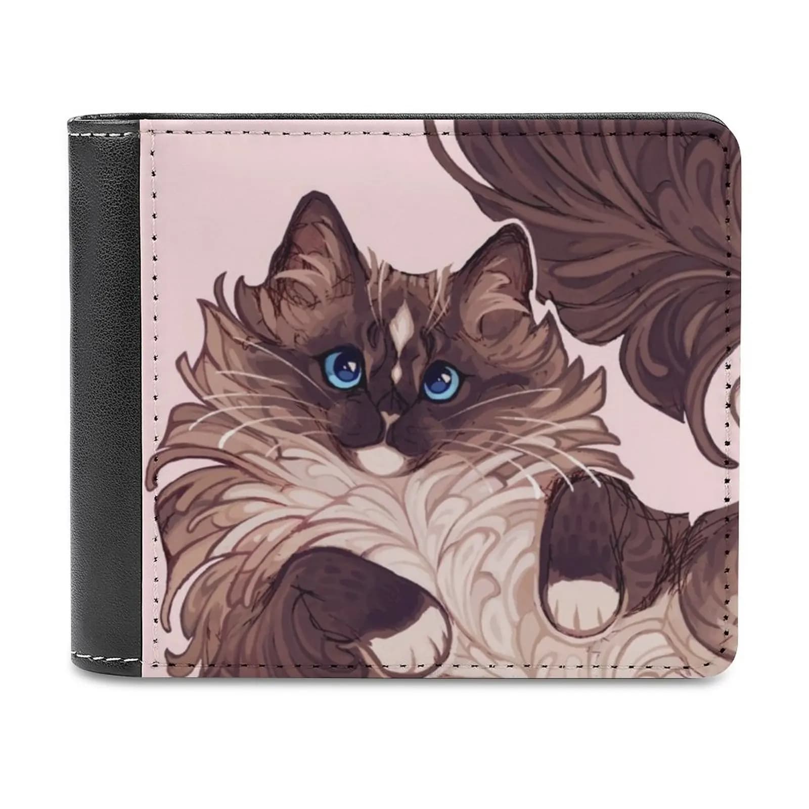 Portafoglio da uomo Ragdoll Cat Portafogli portatili leggeri da viaggio per il tempo libero Borsa da uomo stile corto Ragdoll Cat Cats Kitty Kitten