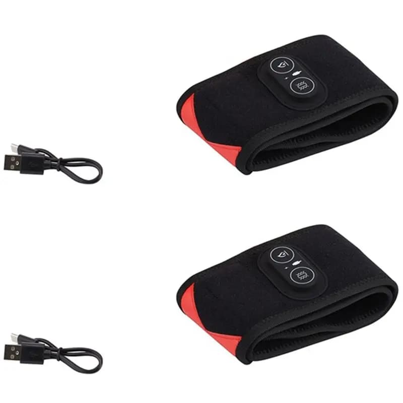 B02C-1 Coppia di cuscinetti riscaldanti da polso senza fili a 3 temperature per mani, polsi, gomiti, per alleviare il dolore da artrite, digitazione, gaming