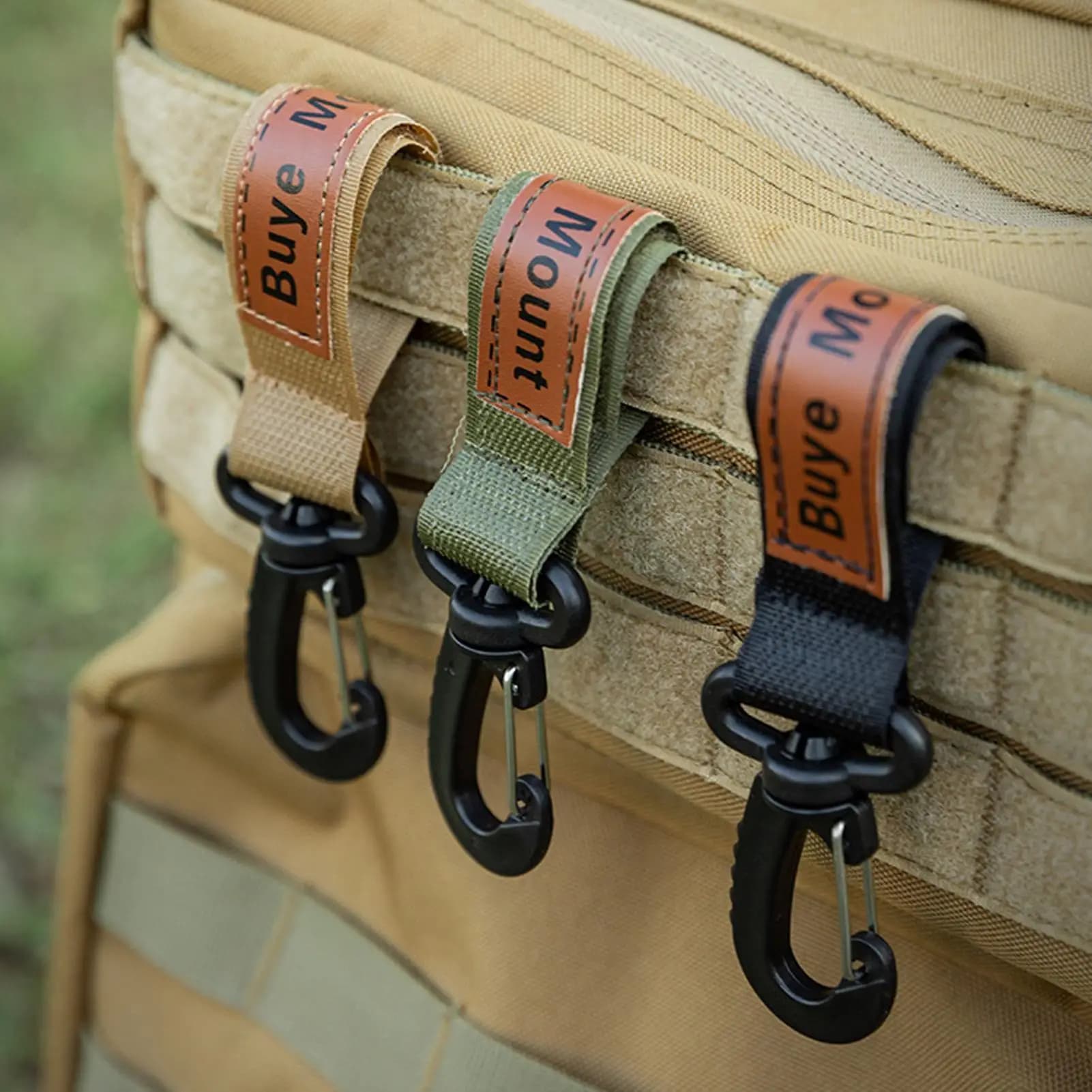 Clip Fermacintura 6 Pezzi, Ganci Portachiavi Antiscivolo Resistenti per Borse, per Paracord, Sport all'Aperto, Zaini