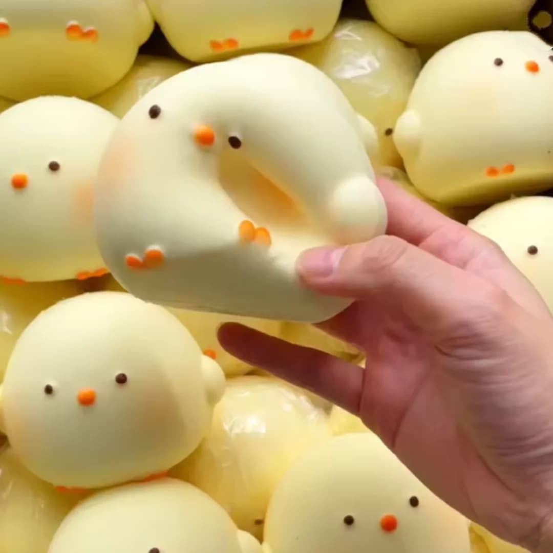 Giocattolo Squishy a Forma di Pulcino Gigante, Antistress a Lenta Risalita, Gioco Sensoriale per Bambini e Adulti, Ansia e ADHD