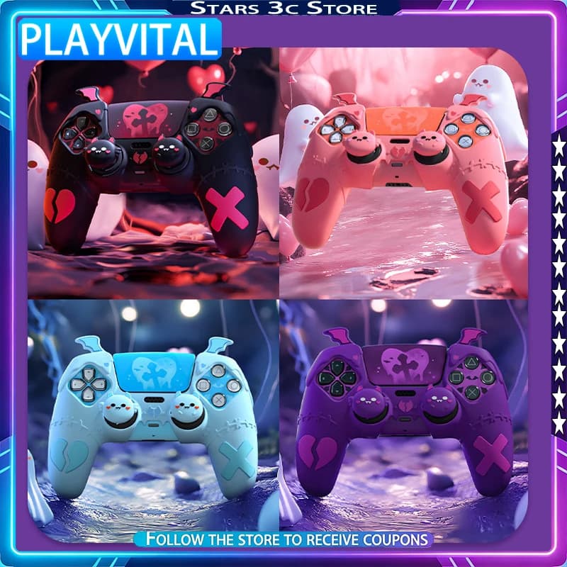 PlayVital per PS5: Custodie Protettive per Controller, Design Personalizzato, Cover Protettiva in Silicone Antiscivolo, Accessorio per Controller di Gioco