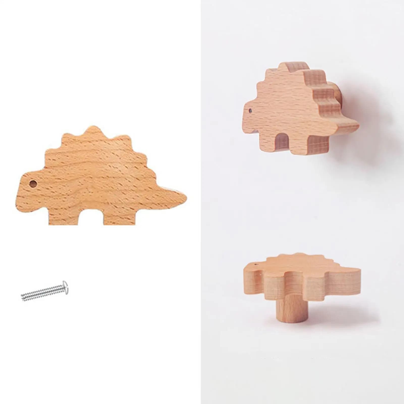 Manopole per armadietti per animali 6 pezzi Maniglie per cassetti per bambini 6 pezzi Manopole decorative per cassettiere Maniglie per cassetti decorative per camera da letto a tema dinosauro