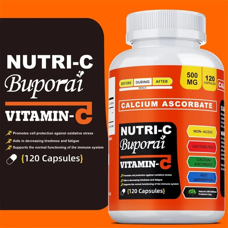 Vitamin C supplement, Potent Antioxidant that Supports Cellular Energy Production, Immunite System and Improves Skin