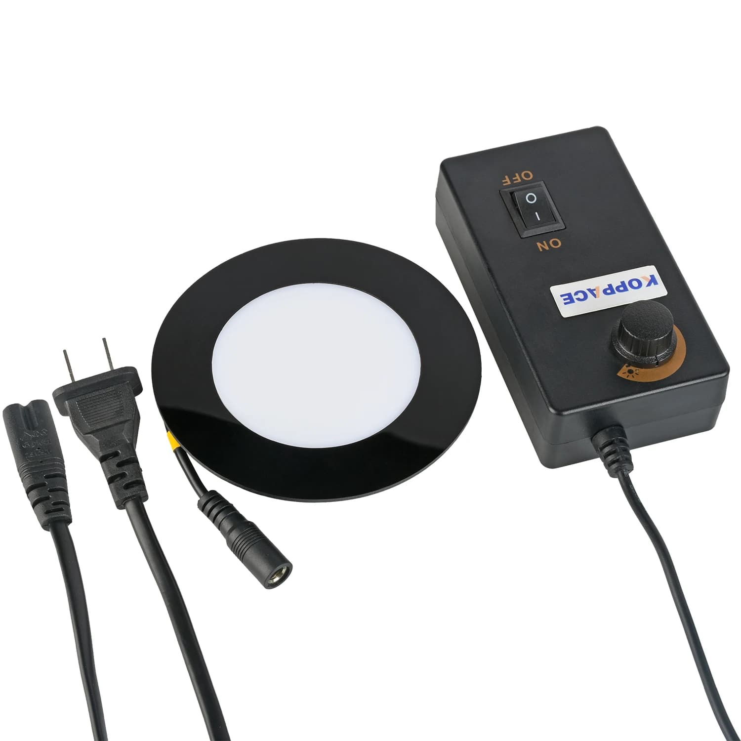 KOPPACE Diametro 75 mm Interfaccia di montaggio Microscopio Sorgente luminosa inferiore 64 Perline lampada a LED Superficie trasparente 65 mm