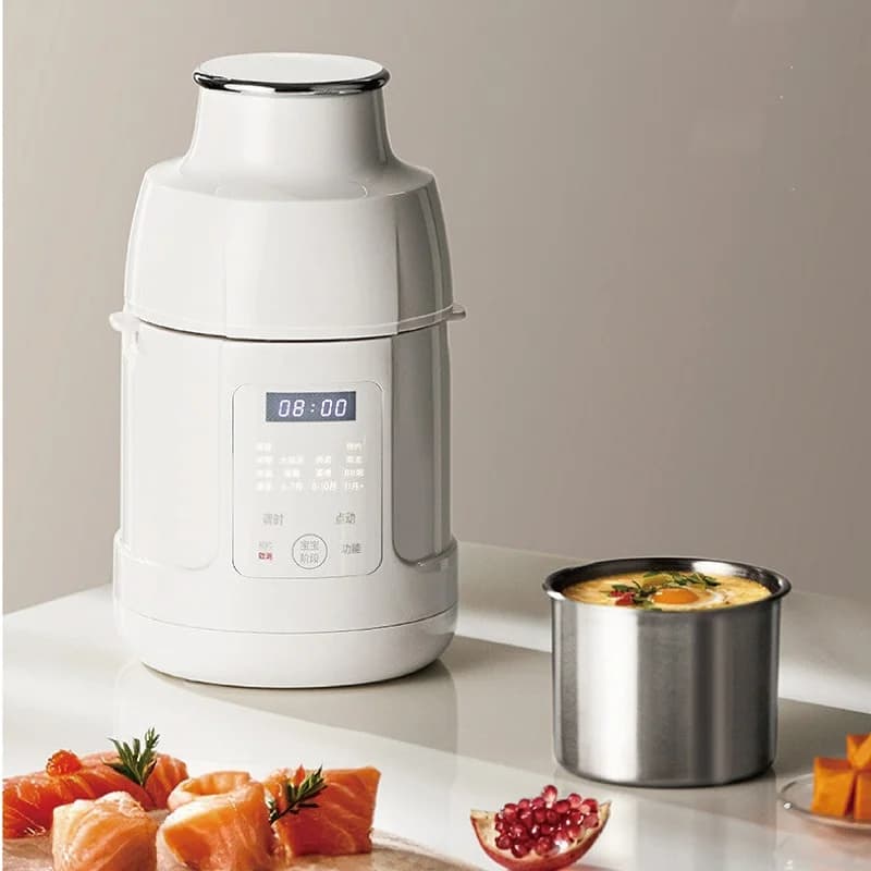 Children's Kitchen Robot 220V, Stainless Steel Multifunction Processor for Newborn Foods, Steam Cooking Machine, Rice Pasta Preparer, Frullatore and Integrate Tritatutto