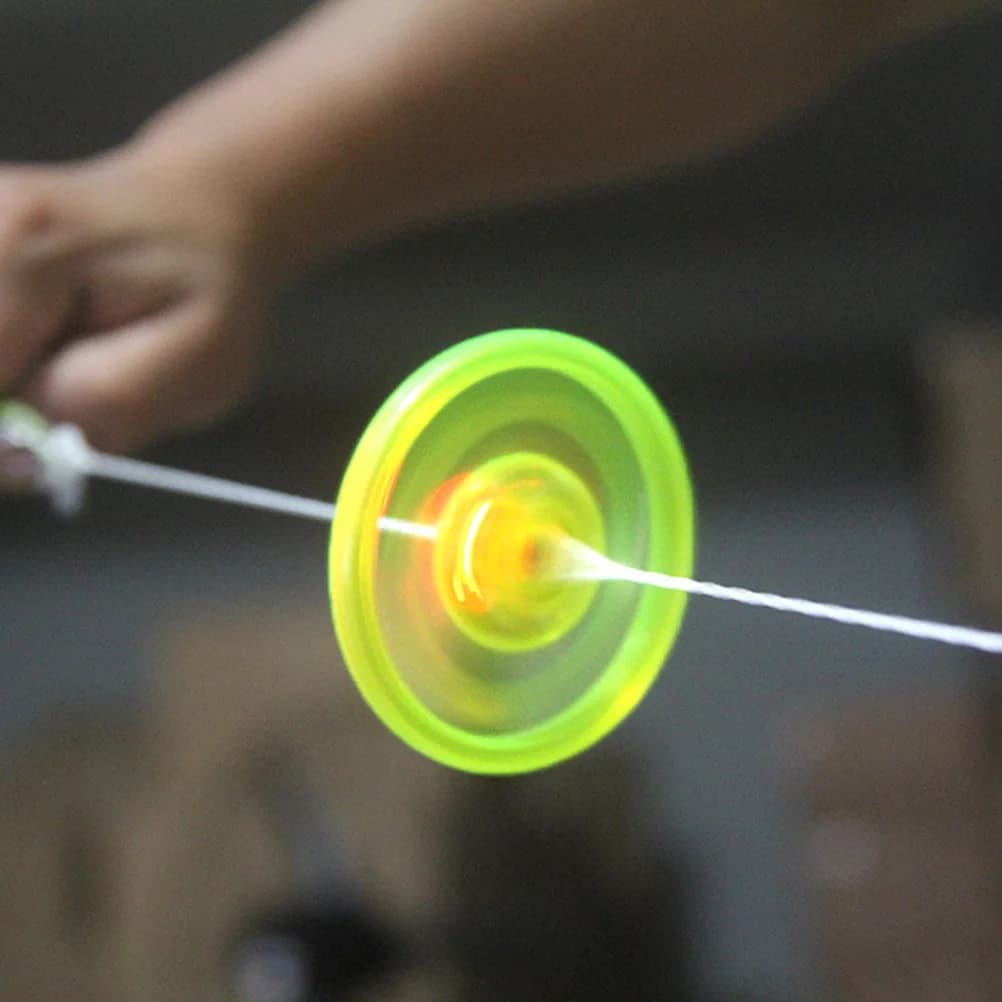 10 Pieces Luminous Wheel Corda for Children, Bright Ring with Sound Effects, Funny Educational Game