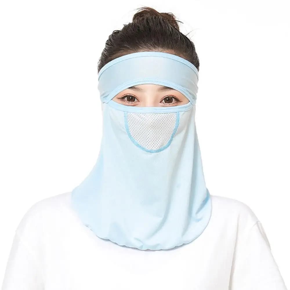 Face Mask with UV Protection and Cover, Women's Summer Scarf, Solar Mask, Man's Knee Mask, Fishing Mask