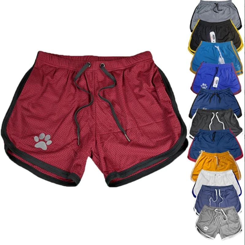 Pantaloncini fitness estivi Pantaloncini da corsa larghi Sport da jogging da uomo Pantaloncini in rete traspirante Pantaloni a tre quarti da uomo di tendenza sottile
