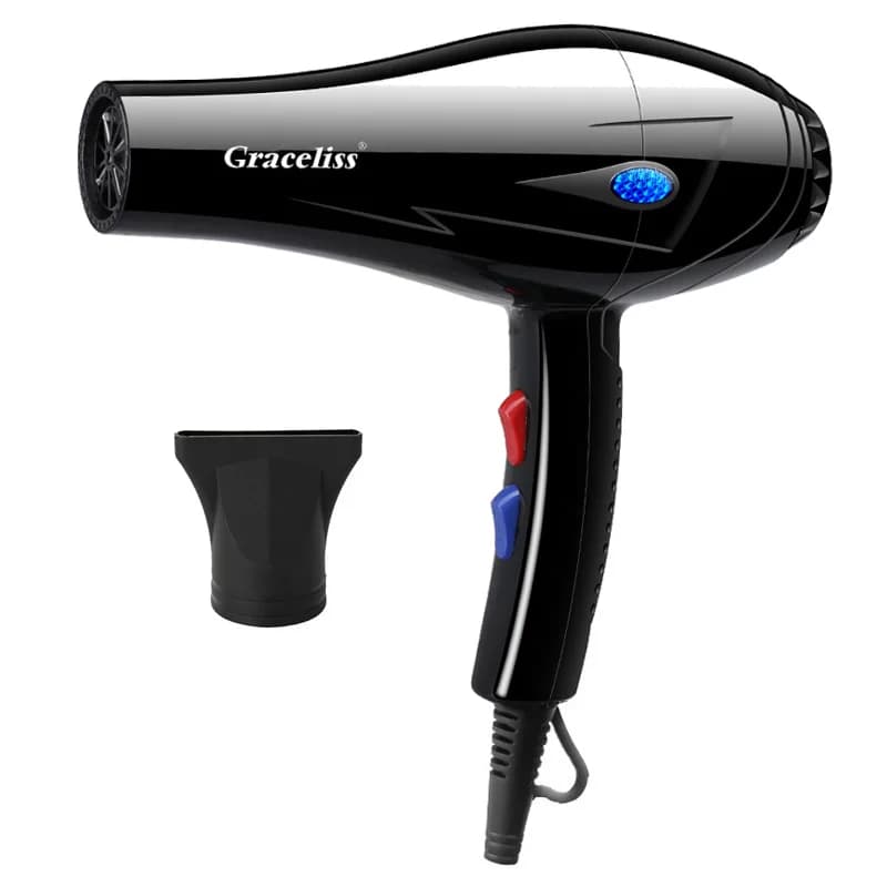 1800W Hair Dryer Professional Salon Hair Blower Blue Light Care 2 Speed 3 Heat Adjustment Hair Dryer For Home Barber Shop