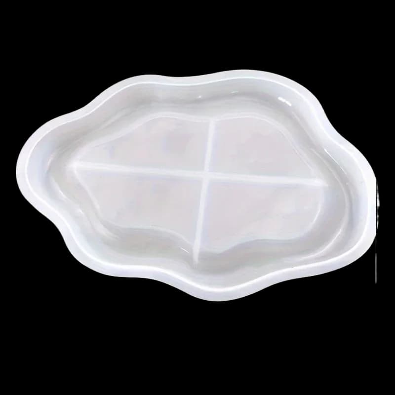 Stampo in Silicone Premium a Forma di Nuvola 3D, Stampo in Resina Ovale Asimmetrico per Gioielli, Gesso, Candele Aromatiche, Fai da Te