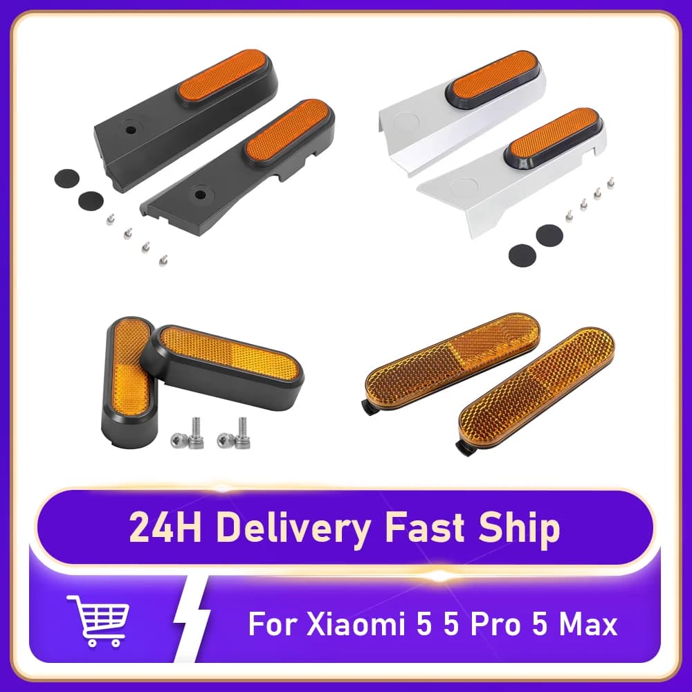 Rear Wheel Trim Cover Decorative Cover For Xiaomi 5 5 Pro 5 Max Electric Scooter Rear Fork Shell with Reflector Accessories Part