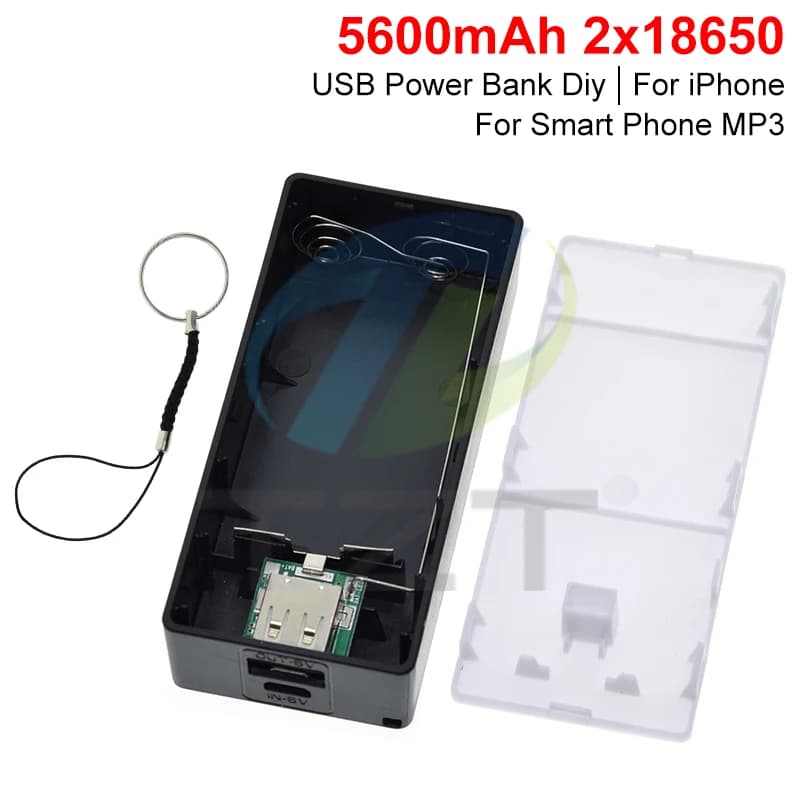 2X 18650 USB Power Bank Battery Charger Case DIY Box per iPhone per smartphone MP3 ricarica elettronica mobile QIY25 D3S
