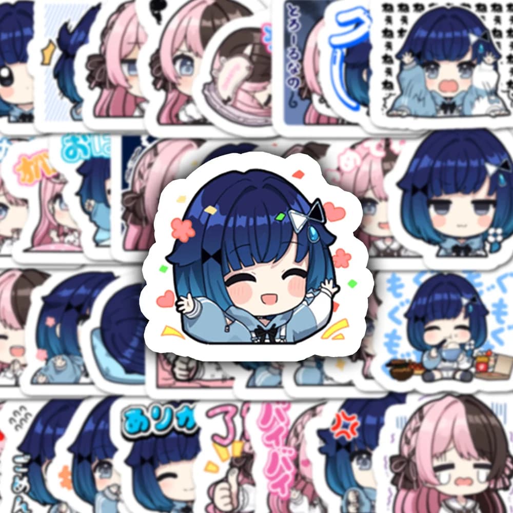 32 pezzi carino Tsumugi Kokage e Tachibana Hinano vita quotidiana adesivi decalcomanie per notebook diario divertente decorazione adesivo giocattoli per bambini