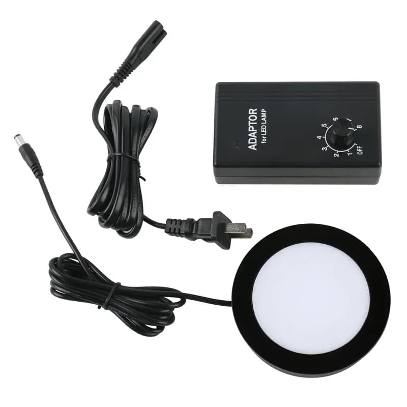 Sorgente Luminosa LED 9W per Microscopio, Illuminatore Inferiore LED 75mm/90mm per Microscopio Stereo