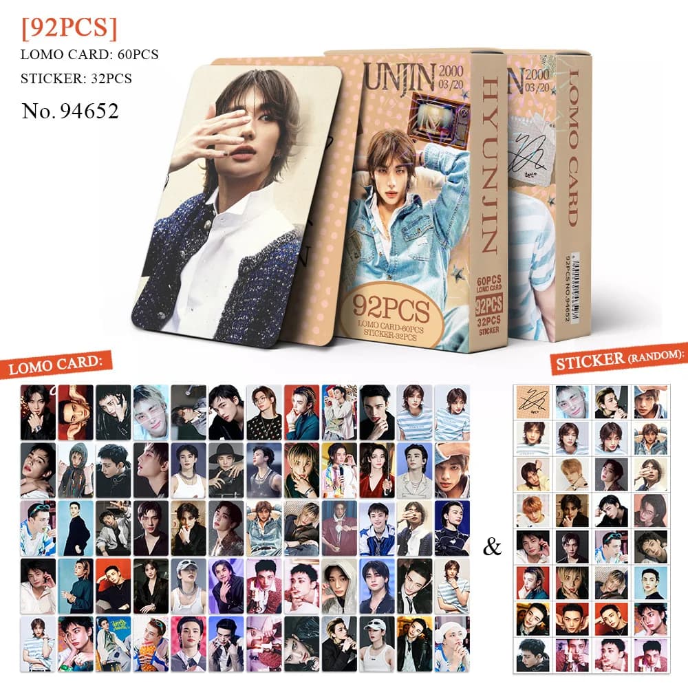 92 Pezzi Carte Skzoo Stray Kids, Photocards del Gruppo di Ragazzi 'DO IT', Lomo Hyunjin Felix LeeKnow Han BangChan, Regali per i Fan dell'Album