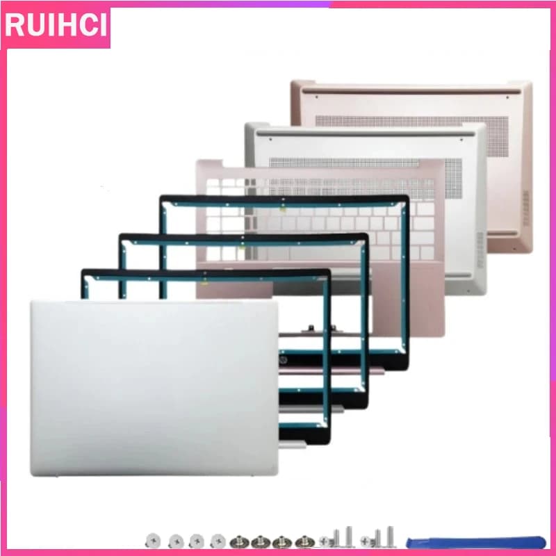 For HP Notebook Pavilion Plus Lapton 14-EH TPN-W154 Laptop LCD Back Cover Front Bezel Upper Palmrest Bottom Base Case