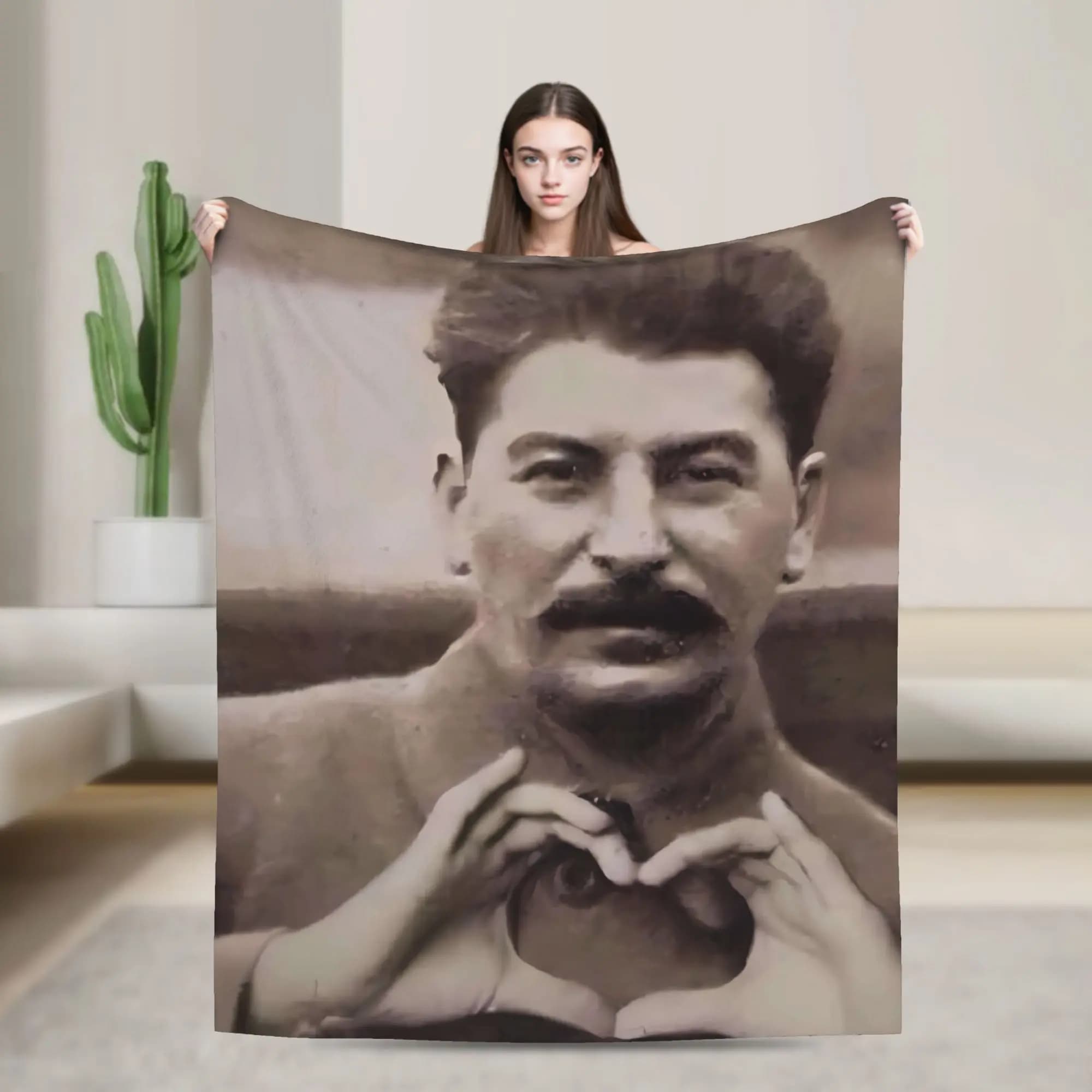 Lenin Joseph Stalin Blankets Quality Soft Warm Bedding Throws Winter Child Couch Chair Sofa Bed Funny Bedspread