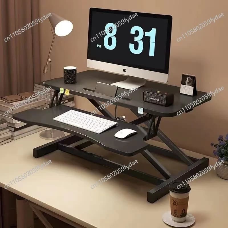 Scrivania per Computer Regolabile in Altezza, Pieghevole e Portatile, Supporto per Laptop, Scrivania Ergonomica per Casa, Ufficio e Gaming