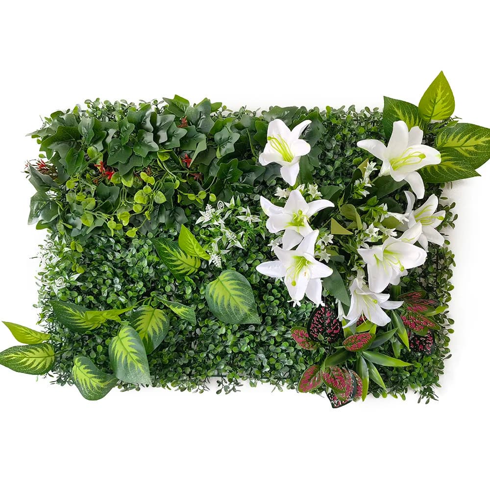 Prato Artificiale 40CM * 60CM, Decorazione Verde per Giardino, Piante da Parete per Esterni e Interni