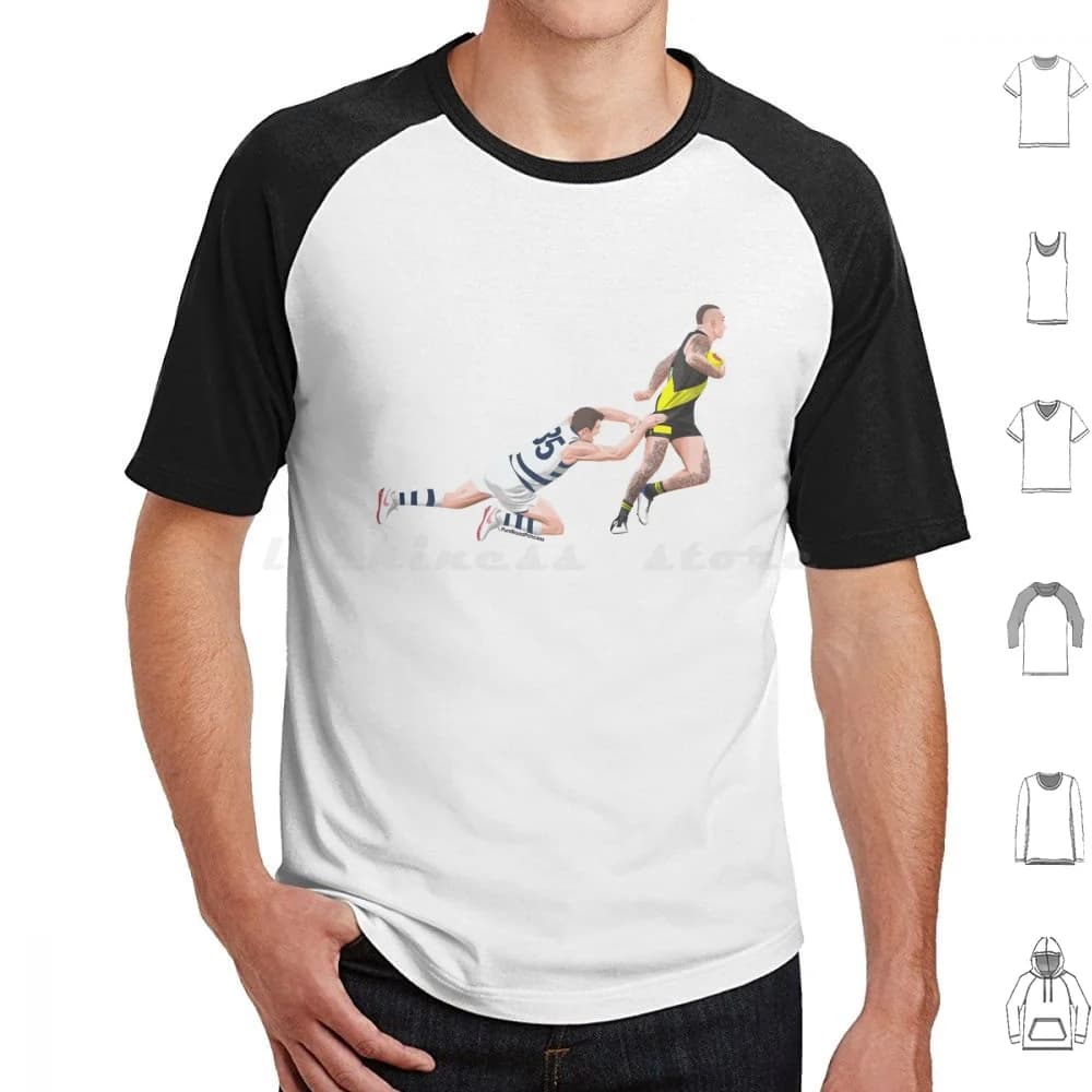 Dusty And Dangerfield Grand Final Moment T Shirt Big Size 100% cotone Afl Dusty Dustin Dangerfield Footy Grand Final Football