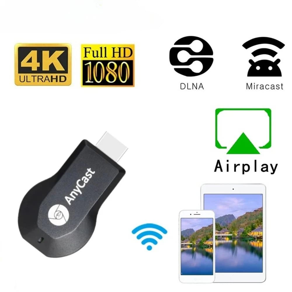 M2 Plus 1080P HDMI-Compatible TV Stick Wireless WiFi Display Dongle Ricevitore per IOS Android Miracast Airplay DLNA Share Screen