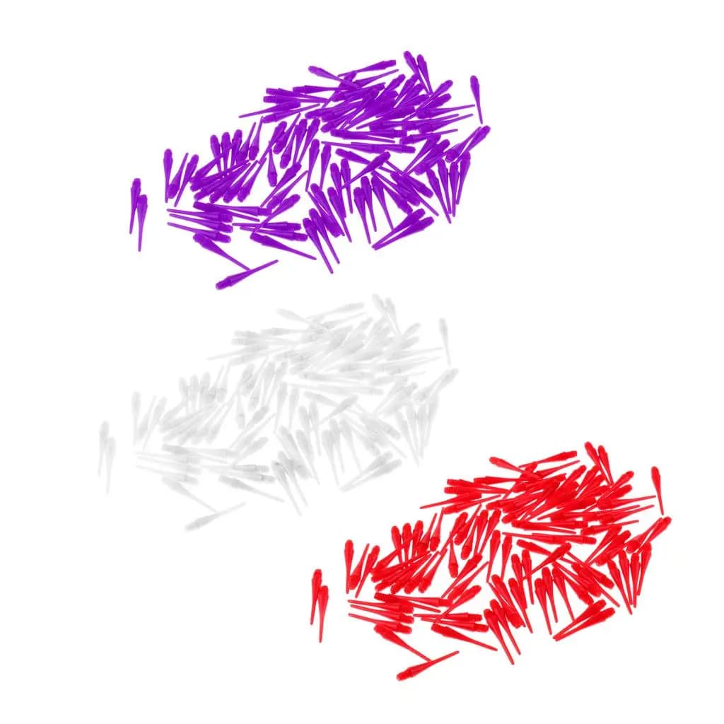 100 Pieces Soft Tip Dart Flight Points 2BA Plastic Replacement Tips for Soft Tip Darts and Short Barrel Use