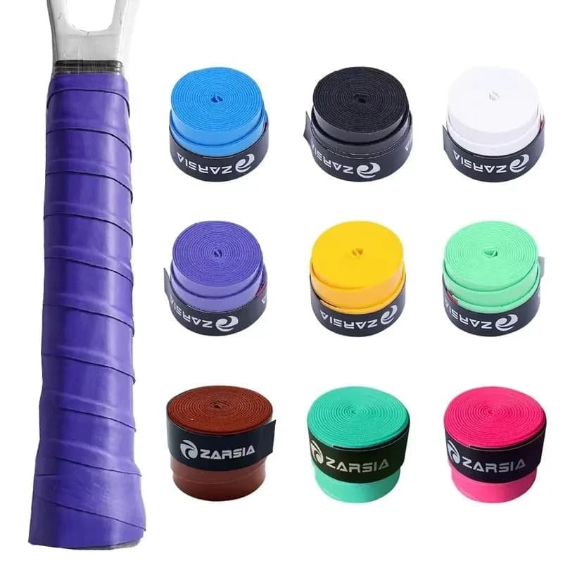 1/2pcs Tennis Overgrip Tennis Sweatband PU Tennis Racket Overgrip Sticky Tennis Grip Wraps Badminton Padel Racket Grip