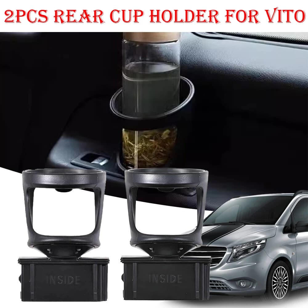 2PCS Set Posterior 3rd Fila Wallet Base for Mercedes Benz Vito W447 V-Class 2015-2020 Seats Side Wallet Water A4478101400