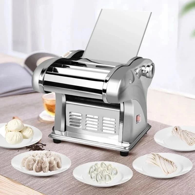 Macchina elettrica per pasta a rulli per sfogliare la pasta in acciaio inossidabile - Macchina automatica per noodle per cucina
