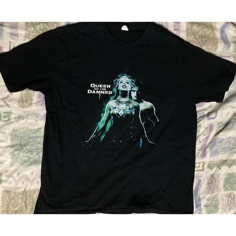 Maglia Queen Of The Damned 2002 Movie Taglia Donna XL Nera Usata in buone condizioni
